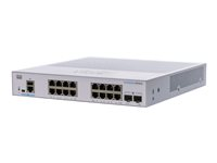 Cisco Business 350 Series CBS350-16T-E-2G - Switch - L3 - Administrerad - 16 x 10/100/1000 + 2 x Gigabit SFP - rackmonterbar CBS350-16T-E-2G-EU