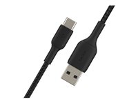 Belkin BoostCharge - USB-kabel - 24 pin USB-C (hane) till USB (hane) - 2 m - svart CAB002BT2MBK