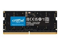 Crucial - DDR5 - modul - 24 GB - SO DIMM 262-pin - 5600 MHz / PC5-44800 - CL46 - 1.1 V - on-die ECC - svart CT24G56C46S5