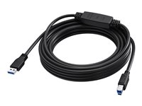 Vision - USB-kabel - USB typ A (hane) till USB Type B (hane) - USB 3.0 - 5 m - aktiv booster (inmatningsledning) - svart TC 5MUSB3.0+/BL