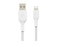 Belkin BoostCharge - Lightning-kabel - Lightning hane till USB hane - 2 m - vit CAA002BT2MWH