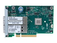 HPE InfiniBand FDR/EN 10/40Gb Dual Port 544QSFP - Nätverksadapter - PCIe 3.0 x8 - 10GbE, InfiniBand, 40GbE - 2 portar - för ProLiant DL360p Gen8, DL385p Gen8, DL388p Gen8, DL560 Gen8, SL250s Gen8, SL270s Gen8 649281-B21