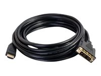 C2G 1.5m (5ft) HDMI to DVI Cable - HDMI to DVI-D Adapter Cable - 1080p - Adapterkabel - DVI-D hane till HDMI hane - 1.5 m - skärmad - svart 42515