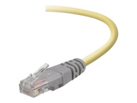 Belkin - Övergångskabel - RJ-45 (hane) till RJ-45 (hane) - 2 m - UTP - CAT 5e - formpressad - gul F3X126B02M