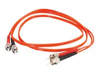 C2G Low-Smoke Zero-Halogen - Patch-kabel - ST-läge (multi-mode) (hane) till ST-läge (multi-mode) (hane) - 5 m - fiberoptisk - 62,5/125 mikron - orange 85210