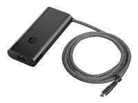 HP 110W Laptop Charger - Strömadapter - USB-C - AC 115/230 V - 110 Watt - utgångskontakter: 2 - Europa - svart 8B3Y2AA#ABB