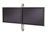 SMS Flatscreen X WH 1105 Video Conference - Monteringssats - för 2 LCD-bildskärmar - vit, aluminium - skärmstorlek: 40"-46" PD081010-P0