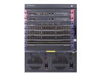 HPE FlexNetwork 7506 Switch with 2x2.4Tbps Fabric and Main Processing Unit - Switch - Administrerad - 8 x 1 Gigabit / 10 Gigabit SFP+ + 2 x 40 Gigabit QSFP+ - rackmonterbar JH332A