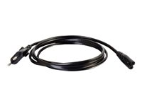 C2G Non-Polarised Power Cord - Strömkabel - power IEC 60320 C7 till power CEE 7/7 (hane) - AC 250 V - 1 m - formpressad - svart 80616