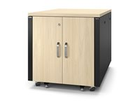 APC NetShelter - Rack (vertikal) - ljudisolerad - AC 100-230 V - lönn - 12U - 19" - TAA-kompatibel - för P/N: SMX2000RMLV2UNC, SRT5KRMXLT-5KTF AR4012A