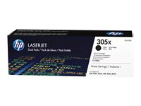 HP 305X - 2-pack - Lång livslängd - svart - original - LaserJet - tonerkassett (CE410XD) - för LaserJet Pro 300 M351, 400 M451, MFP M375, MFP M475 CE410XD