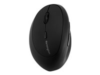 Kensington Pro Fit Ergo Wireless Mouse - Vertikal mus - ergonomisk - vänsterhänt - 6 knappar - trådlös - 2.4 GHz K79810WW