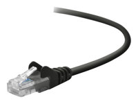 Belkin - Patch-kabel - RJ-45 (hane) till RJ-45 (hane) - 10 m - CAT 5e - formpressad, hakfri - svart - för Omniview SMB 1x16, SMB 1x8; OmniView SMB CAT5 KVM Switch A3L791B10M-BLKS