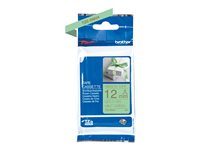 Brother TZe-RM34 - Satin - gulf på mintgrön - Rulle (1,2 cm x 4 m) 1 kassett(er) bandtejp - för P-Touch PT-E310BTVP; P-Touch Embellish TZERM34
