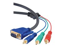 C2G Ultima HDTV Component Video Breakout Cable - Videokabel - komponentvideo - HD-15 (VGA) hane till RCA hane - 10 m - skärmad 80360