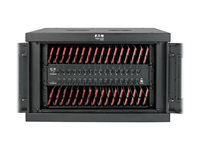 Eaton Tripp Lite Series 32-Device USB Charging Station Cabinet with Sync for Smartphones, Wall Mount and Desktop Options, 230V, BS1363 to C13 Plug, Black - Laddare för flera enheter skåp - med kretsbrytare - på bord, väggmontering - svart CSDXB32USB