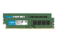 Crucial - DDR4 - sats - 16 GB: 2 x 8 GB - DIMM 288-pin - 3200 MHz / PC4-25600 - CL22 - 1.2 V - ej buffrad - icke ECC CT2K8G4DFRA32A