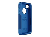 OtterBox Commuter Apple iPhone 4/4S - Skyddsfodral för mobiltelefon - polykarbonat, silikonfodral - nattblå persondator, havsblått möbelöverdrag 77-18551