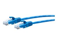 C2G 12ft (3.6m) Cat6a Snagless Unshielded (UTP) Slim Ethernet Network Patch Cable - Blue - Patch-kabel - RJ-45 (hane) till RJ-45 (hane) - 3.6 m - 4.8 mm - UTP - CAT 6a - hakfri, formpressad - blå C2G30135