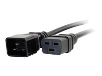 C2G 16 AWG 250 Volt 16 Amp Power Extension Cord - Förlängningskabel för ström - IEC 60320 C20 till IEC 60320 C19 - AC 250 V - 3 m - formpressad - svart 80624