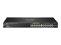 HPE Aruba 2530-24G-PoE+ - Switch - Administrerad - 24 x 10/100/1000 (PoE+) + 4 x Gigabit SFP - skrivbordsmodell, rackmonterbar, väggmonterbar - PoE+ - begagnat J9773AR