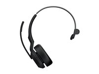 Jabra Evolve2 55 UC Mono - Headset - på örat - Bluetooth - trådlös - aktiv brusradering - USB-A - svart - med laddningsställ - Cisco Webex Certified, Alcatel-Lucent-certifierad, Avaya-certifierad, MFi-certifierad, Google Meet-certifierad, Amazon Chime-certifierad, Google Fast Pair-certifierad 25599-889-989