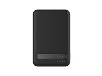 Belkin - Trådlös powerbank - magnetisk med Qi2 - 8000 mAh - 15 Watt - Fast Charge (24 pin USB-C) - på kabel: USB-C - svart BPD007BTBK