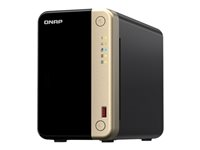 QNAP TS-264 - NAS-server - 2 fack - 8 TB - SATA 6Gb/s - HDD 4 TB x 2 - RAID 0, 1, JBOD - RAM 8 GB - 2.5 Gigabit Ethernet - iSCSI support K/TS-264-8G+2XMN10ADA400ES
