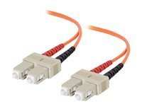 C2G Low-Smoke Zero-Halogen - Patch-kabel - SC-läge (multi-mode) (hane) till SC-läge (multi-mode) (hane) - 10 m - fiberoptisk - 62,5/125 mikron - orange 85244