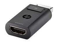HP DisplayPort to HDMI Adapter - Videokort - DisplayPort hane till HDMI hona - för EliteBook 8770; ProBook 64X G4, 650 G5; ZBook 14 G2, 14u G4, 15 G2, 15u G2, 15u G4, 17 G3 F3W43AA