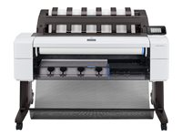 HP DesignJet T1600dr - 36" storformatsskrivare - färg - bläckstråle - Rulle (91,4 cm x 91,4 m), 914 x 1219 mm - 2 400 x 1 200 dpi - upp till 3 sidor/minut (mono)/ upp till 3 sidor/minut (färg) - kapacitet: 2 valsar - Gigabit LAN - kniv 3EK12D#B19
