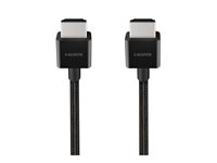 Belkin - Ultra High Speed - HDMI-kabel - HDMI hane till HDMI hane - 1 m - svart - 4K120Hz stöd, 8K60Hz stöd, flätad kabel AV10176BT1M-BLK