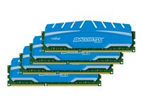 Ballistix Sport XT - DDR3 - sats - 16 GB: 4 x 4 GB - DIMM 240-pin - 1866 MHz / PC3-14900 - CL10 - 1.5 V - ej buffrad - icke ECC BLS4C4G3D18ADS3BEU