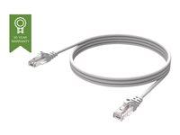 Vision Techconnect - Nätverkskabel - RJ-45 (hane) till RJ-45 (hane) - 1 m - UTP - CAT 6 - startad - vit TC 1MCAT6