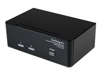 StarTech.com KVM-switch för dubbla DVI-bildskärmar med audio, 2 portar & USB 2.0-hubb - Omkopplare för tangentbord/video/mus/ljud/USB - 2 x KVM/ljud/USB - 1 lokal användare - skrivbordsmodell - för P/N: IM12D1500P, SVA12M2NEUA, SVA12M5NA, USBDVI4N1A10, USBDVI4N1A6 SV231DD2DUA