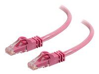 C2G Cat6 Booted Unshielded (UTP) Network Patch Cable - Patch-kabel - RJ-45 (hane) till RJ-45 (hane) - 2 m - UTP - CAT 6 - formpressad, hakfri, tvinnad - rosa 83590