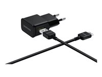 Samsung EP-TA10 - Strömadapter - 2 A (USB typ A) - på kabel: 21-pin Samsung - svart - för Galaxy Note 3 EP-TA10EBEQGWW