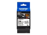 Brother TZe-FX251 - Lim - svart på vitt - Rulle ( 2,4 cm x 8 m) 1 kassett(er) hängande låda - flexibel ID-tejp - för Brother PT-D600, P750, P950; P-Touch PT-D800, E550, E800, P900, P950; P-Touch EDGE PT-P750 TZEFX251