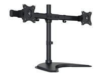 Multibrackets M Deskstand Basic Dual - Monteringssats (montering på skrivbord) - för 2 LCD-bildskärmar - stål, höggradig aluminium - svart - skärmstorlek: 15"-27" - skrivbordsstativ 7350073733330