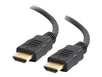 C2G 0.5m High Speed HDMI Cable with Ethernet - 4k - UltraHD - HDMI-kabel med Ethernet - HDMI hane till HDMI hane - 50 cm - skärmad - svart 82024