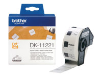 Brother DK-11221 - Svart på vitt - 23 x 23 mm 1000 etikett (er) etiketter - för Brother QL-1050, 1060, 1110, 500, 550, 560, 570, 580, 600, 650, 700, 710, 720, 820 DK11221