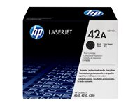 HP 42A - Svart - original - LaserJet - tonerkassett (Q5942A) - för LaserJet 4240, 4250, 4350 Q5942A