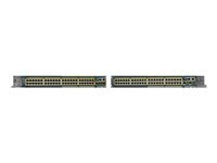 Cisco Catalyst 2960-48PST-L - Switch - Administrerad - 48 x 10/100 (PoE) + 2 x SFP + 2 x 10/100/1000 - rackmonterbar - PoE WS-C2960-48PST-L