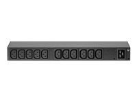 APC Basic Rack PDU AP6020A - Kraftdistributionsenhet (kan monteras i rack) - AC 100-240 V - ingång: IEC 60320 C20 - utgångskontakter: 13 (power IEC 60320 C13) - för P/N: SMTL1000RMI2UC, SMX1000C, SMX1500RM2UC, SMX1500RM2UCNC, SMX750C, SMX750CNC AP6020A