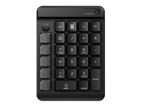 HP 435 - Tangentsats - 9 programmerbara tangenter, låg profil tangentresor, utbytbara tangenter med klistermärken - trådlös - Bluetooth 5.3 - engelska - jacksvart 7N7C3AA#ABB