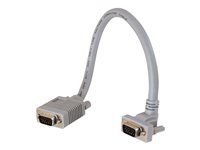 C2G Premium SXGA 90° Up Angled - VGA-kabel - HD-15 (VGA) (hane) till HD-15 (VGA) (hane) - 15 m - 90° kontakt 81047