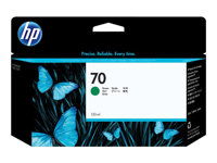 HP 70 - 130 ml - grön - original - DesignJet - bläckpatron - för DesignJet HD Pro MFP, T120, Z2100, Z3100, Z3100ps, Z3200, Z3200ps, Z5200, Z5400 C9457A