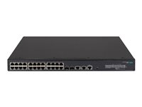 HPE FlexNetwork 5140 24G PoE+ 2SFP+ 2XGT EI - Switch - L3 - smart - 24 x 10/100/1000 (PoE+) + 2 x 1 Gigabit / 10 Gigabit SFP+ + 2 x 10 Gigabit Ethernet - rackmonterbar - PoE+ (370 W) - BTO JL823A