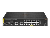 HPE Aruba 6100 12G Class4 PoE 2G/2SFP+ 139W Switch - Switch - Administrerad - 12 x 10/100/1000 (PoE+) + 2 x 1 Gigabit / 10 Gigabit SFP+ + 2 x 1000Base-T - rackmonterbar - PoE+ (139 W) - begagnat JL679AR#ABB