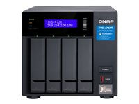 QNAP TVS-472XT - NAS-server - 4 fack - SATA 6Gb/s - RAID RAID 0, 1, 5, 6, 10, JBOD, 1 hot spare, 10 hot spare, 5 hot spare, 6-reservsnabbyte - RAM 4 GB - Gigabit Ethernet / 2.5 Gigabit Ethernet / 5 Gigabit Ethernet / 10 Gigabit Ethernet - iSCSI support TVS-472XT-I3-4G